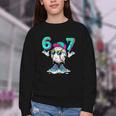 67 Meme Six Seven 6 7 Meme Baseball Drip Youth Crewneck Sweatshirt 67 Meme Six Seven 6 7 Meme Baseball Drip Youth Crewneck Sweatshirt