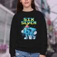 67 Six Seven 6-7 Italian Brainrot Kids Baseball Meme Youth Crewneck Sweatshirt