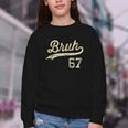 67 Six Seven Bruh Meme Baseball Style Vintage Youth Crewneck Sweatshirt 67 Six Seven Bruh Meme Baseball Style Vintage Youth Crewneck Sweatshirt