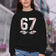 67 Six Seven Number 6 7 Meme Baseball Six Seven For Boys Men Youth Crewneck Sweatshirt