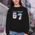 6th Birthday Now I'm 6 Next Year I'Ll Be 7 Baseball Drip 67 Youth Crewneck Sweatshirt 6th Birthday Now I'm 6 Next Year I'Ll Be 7 Baseball Drip 67 Youth Crewneck Sweatshirt