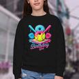 8th Birthday Baseball Ice Cream Drip 8 Years Old Girls B-Day Youth Crewneck Sweatshirt 8th Birthday Baseball Ice Cream Drip 8 Years Old Girls B-Day Youth Crewneck Sweatshirt