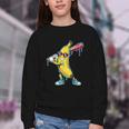 Banana Baseball Drip Kids Youth Boys Girls Youth Crewneck Sweatshirt