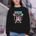 Baseball 10 Year Old Ice Cream Drip 10th Birthday Boy Player Youth Crewneck Sweatshirt Baseball 10 Year Old Ice Cream Drip 10th Birthday Boy Player Youth Crewneck Sweatshirt