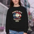Baseball 2026 Puerto Rico Island Pride Sports Theme Youth Crewneck Sweatshirt