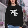 Baseball 6 7 Bruh Number 67 Six Seven Meme Boys Kids Youth Crewneck Sweatshirt Baseball 6 7 Bruh Number 67 Six Seven Meme Boys Kids Youth Crewneck Sweatshirt