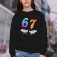Baseball 67 Ice Cream Drip Six Seven Boys Meme Youth Crewneck Sweatshirt