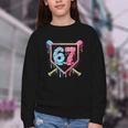 Baseball 67 Ice Cream Drip Six Seven Meme Boy Girl Kid Youth Crewneck Sweatshirt Baseball 67 Ice Cream Drip Six Seven Meme Boy Girl Kid Youth Crewneck Sweatshirt