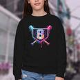 Baseball 8 Year Old Ice Cream Drip 8th Birthday Party Youth Crewneck Sweatshirt Baseball 8 Year Old Ice Cream Drip 8th Birthday Party Youth Crewneck Sweatshirt