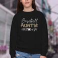 Baseball Auntie Leopard Baseball Heart Youth Crewneck Sweatshirt Baseball Auntie Leopard Baseball Heart Youth Crewneck Sweatshirt
