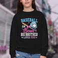 Baseball Or Bows Big Brother Loves You Gender Pink Or Blue Youth Crewneck Sweatshirt Baseball Or Bows Big Brother Loves You Gender Pink Or Blue Youth Crewneck Sweatshirt