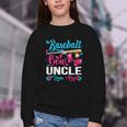 Baseball Or Bows Uncle Loves You Gender Reveal Youth Crewneck Sweatshirt