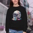 Baseball Catcher Mask Ice Cream Dripping Baseball Boys Youth Crewneck Sweatshirt Baseball Catcher Mask Ice Cream Dripping Baseball Boys Youth Crewneck Sweatshirt
