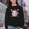 Baseball Christmas Lights Santa Christmas Baseball Player Youth Crewneck Sweatshirt Baseball Christmas Lights Santa Christmas Baseball Player Youth Crewneck Sweatshirt