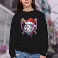 Baseball Christmas Santa Hat Baseball Christmas Drip Youth Crewneck Sweatshirt Baseball Christmas Santa Hat Baseball Christmas Drip Youth Crewneck Sweatshirt