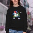 Baseball Dabbing Sports For Boys And Girls Game Day Youth Crewneck Sweatshirt Baseball Dabbing Sports For Boys And Girls Game Day Youth Crewneck Sweatshirt