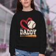 Baseball Daddy Baseball Heart Family Matching Youth Crewneck Sweatshirt
