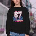 Baseball Drip 67 Meme Six Seven 6-7 Gen Alpha Slang Youth Crewneck Sweatshirt Baseball Drip 67 Meme Six Seven 6-7 Gen Alpha Slang Youth Crewneck Sweatshirt