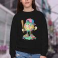 Baseball Drip For Boys Ice Cream Drip Baseball Sport Youth Crewneck Sweatshirt Baseball Drip For Boys Ice Cream Drip Baseball Sport Youth Crewneck Sweatshirt
