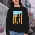 Baseball Drip Dripping Ice Cream Sport Player American Flag Youth Crewneck Sweatshirt