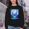Baseball Drip Ice Cream Blue Glow Melt Ball Graphic Youth Crewneck Sweatshirt Baseball Drip Ice Cream Blue Glow Melt Ball Graphic Youth Crewneck Sweatshirt