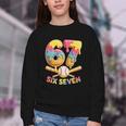 Baseball Drip Ice Cream Number 67 Player Lifestyle Youth Crewneck Sweatshirt