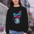 Baseball Drip Ice Cream Sprinkles Youth Boys Baseball Glove Youth Crewneck Sweatshirt