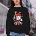 Baseball Drip Icecream Apparel Youth Boy Valentine Youth Crewneck Sweatshirt
