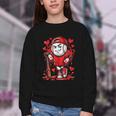 Baseball Drip Icecream Heart Red Valentine Day Boys Kids Youth Crewneck Sweatshirt Baseball Drip Icecream Heart Red Valentine Day Boys Kids Youth Crewneck Sweatshirt
