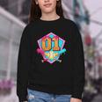 Baseball Drip Jersey Number 1 For Players & 1th Birthday Youth Crewneck Sweatshirt Baseball Drip Jersey Number 1 For Players & 1th Birthday Youth Crewneck Sweatshirt