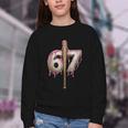 Baseball Drip Number 67 Sports Player Six Seven Meme Fan Youth Crewneck Sweatshirt Baseball Drip Number 67 Sports Player Six Seven Meme Fan Youth Crewneck Sweatshirt