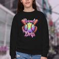 Baseball Drip Respect The Drip Purple Ice Cream Sprinkles Youth Crewneck Sweatshirt Baseball Drip Respect The Drip Purple Ice Cream Sprinkles Youth Crewneck Sweatshirt