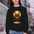 Baseball Dripping Drip Gold Sport Player Coach Baller Youth Crewneck Sweatshirt Baseball Dripping Drip Gold Sport Player Coach Baller Youth Crewneck Sweatshirt