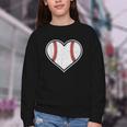 Baseball Heart Love Sport Valentines Day Men Women Boys Kids Youth Crewneck Sweatshirt