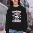 Baseball Ice Cram Drip 100 Days Of School 100th Boys Youth Youth Crewneck Sweatshirt Baseball Ice Cram Drip 100 Days Of School 100th Boys Youth Youth Crewneck Sweatshirt