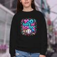 Baseball Ice Cream Drip 100 Days Of School Student Teacher Youth Crewneck Sweatshirt