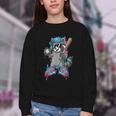 Baseball Ice Cream Drip For Boys And Girls Batter Game Day Youth Crewneck Sweatshirt