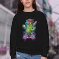 Baseball Ice Cream Drip Boys And Girls Batter Game Day Youth Crewneck Sweatshirt Baseball Ice Cream Drip Boys And Girls Batter Game Day Youth Crewneck Sweatshirt
