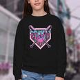 Baseball Ice Cream Drip Pitcher Filthy Youth Crewneck Sweatshirt