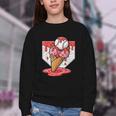 Baseball Ice Cream Drip Baseball Strawberry For Youth Red Youth Crewneck Sweatshirt Baseball Ice Cream Drip Baseball Strawberry For Youth Red Youth Crewneck Sweatshirt