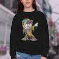 Baseball Ice Cream Dripping Dabbing Baseball Drip Youth Crewneck Sweatshirt Baseball Ice Cream Dripping Dabbing Baseball Drip Youth Crewneck Sweatshirt