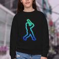 Baseball Player Graphic Youth Crewneck Sweatshirt Baseball Player Graphic Youth Crewneck Sweatshirt