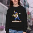 Baseball Puerto Rico Patriotic Flag Boricua Baseball Player Youth Crewneck Sweatshirt Baseball Puerto Rico Patriotic Flag Boricua Baseball Player Youth Crewneck Sweatshirt