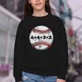 Baseball Red Stitches Sport Graphic 6432 Youth Crewneck Sweatshirt