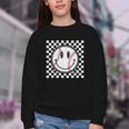 Baseball Season Happy Game Day Trendy Sports Vintage Youth Crewneck Sweatshirt