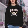 Baseball Shamrock Boston Massachusetts St Patrick’s Day Youth Crewneck Sweatshirt