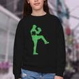 Baseball Shamrock St Patrick's Day Saint Paddy's Youth Crewneck Sweatshirt