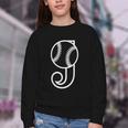 Baseball Sport Player Monogram Cool Initial Letter J Youth Crewneck Sweatshirt Baseball Sport Player Monogram Cool Initial Letter J Youth Crewneck Sweatshirt