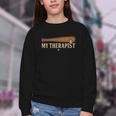 Baseball Tee My Therapist Bat Men Women Kids Youth Crewneck Sweatshirt Baseball Tee My Therapist Bat Men Women Kids Youth Crewneck Sweatshirt