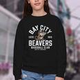 Bay City Beavers Baseball Club Estd 1913 Youth Crewneck Sweatshirt Bay City Beavers Baseball Club Estd 1913 Youth Crewneck Sweatshirt